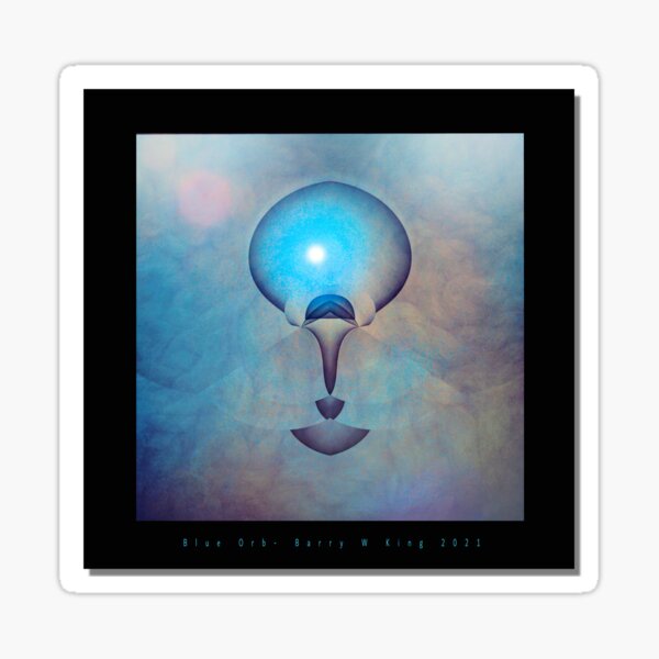 Blue Orb Sticker