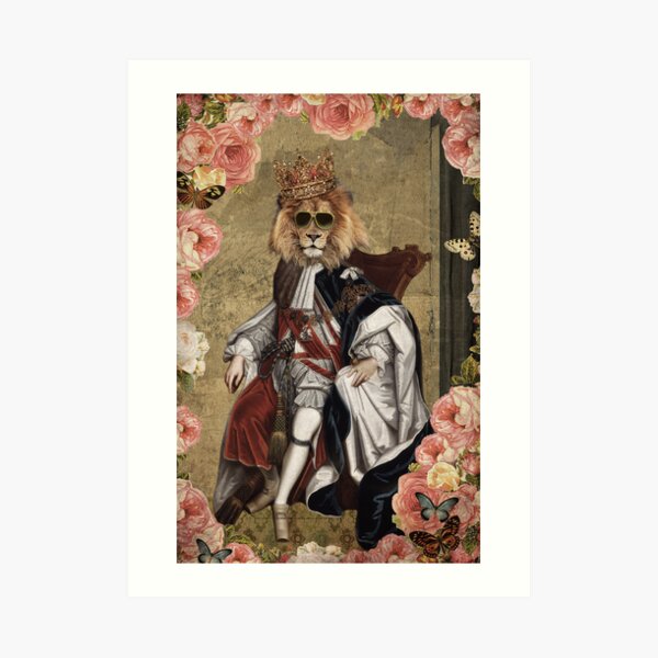 Animal Collection by Elo -- The King Art Print