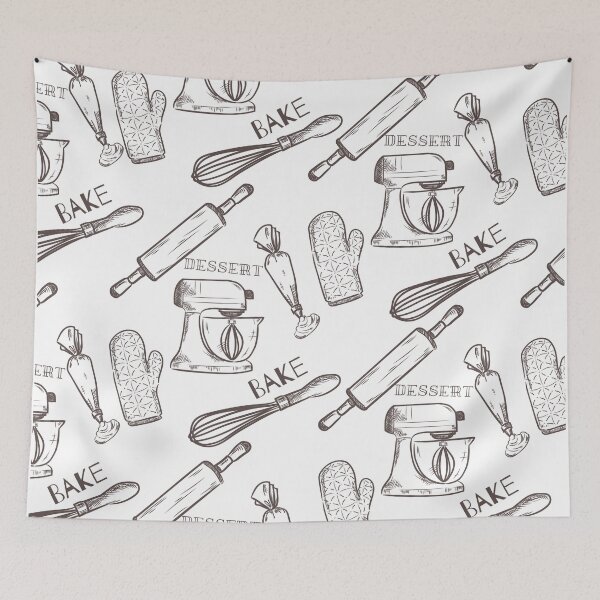 Item preview, Neutral Tone Baking Aesthetic Pattern designed and sold by azure-ataraxia.