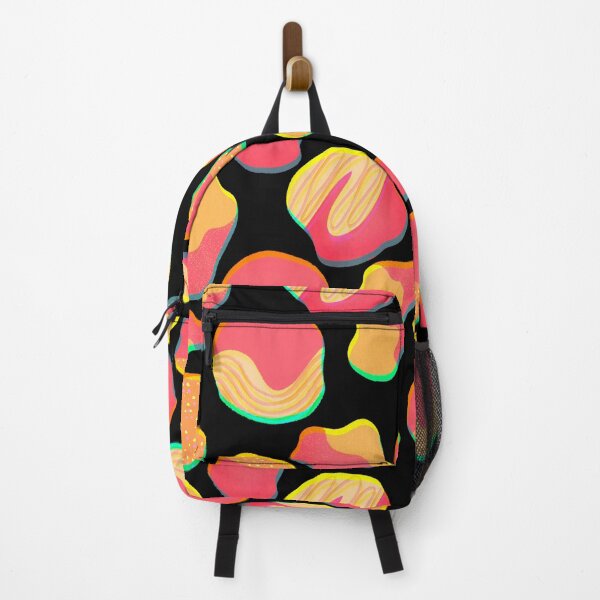 Item preview, Electric Abstract Blob Pattern - Orange/Black designed and sold by AfuaBDesigns.
