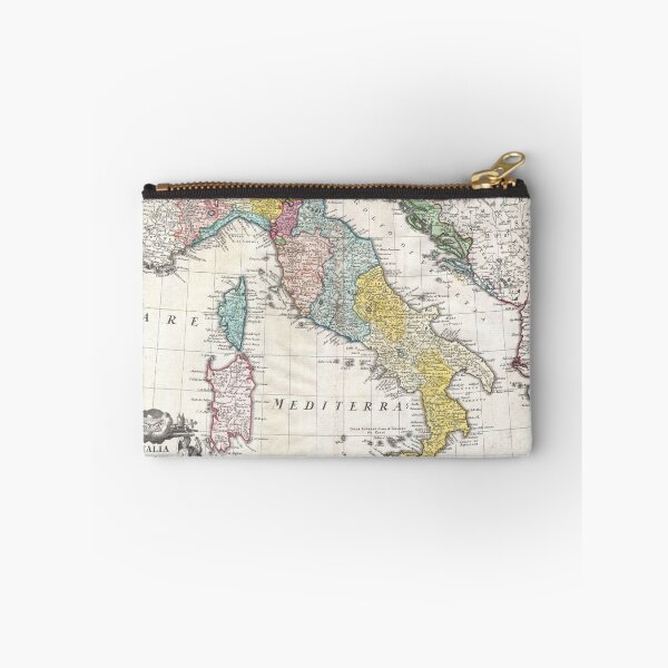 Item preview, Vintage Map of Italy (1742) designed and sold by BravuraMedia.