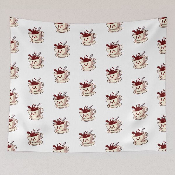 Item preview, cute happy coffee cup cartoon vector icon illustration drink designed and sold by romio006.