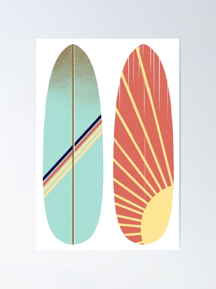 Retro Vintage Surfboard