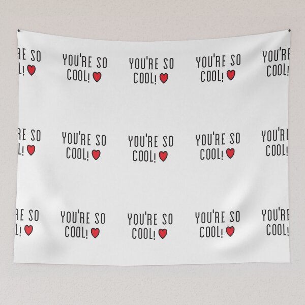 Item preview, You're So Cool! Love Heart Inspirational  Black Print designed and sold by luvmhykdesigns.