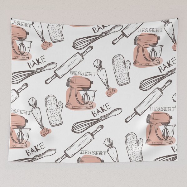Item preview, Pink Neutral Tone Baking Aesthetic Pattern designed and sold by azure-ataraxia.