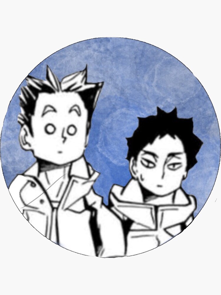 Bokuto And Akaashi Haikyuu Watercolor Manga Sticker For Sale By La Y La Redbubble 4316