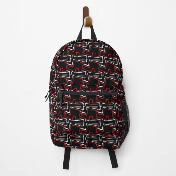 Item preview, Red black white swinging textile design designed and sold by dELLaS-Ghoust.