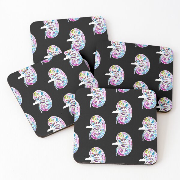 Item preview, Watercolor Funfetti Kidney (Dark Pattern) designed and sold by Alane Fideler.
