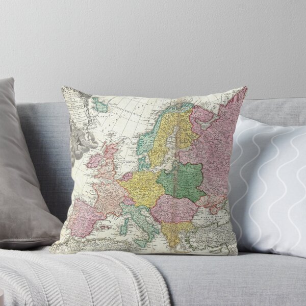Item preview, Vintage Map of Europe (1743) designed and sold by BravuraMedia.