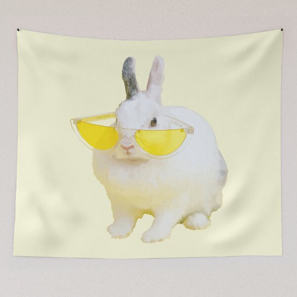 Item preview, Bad bunny, yellow glasses designed and sold by marina ralston.