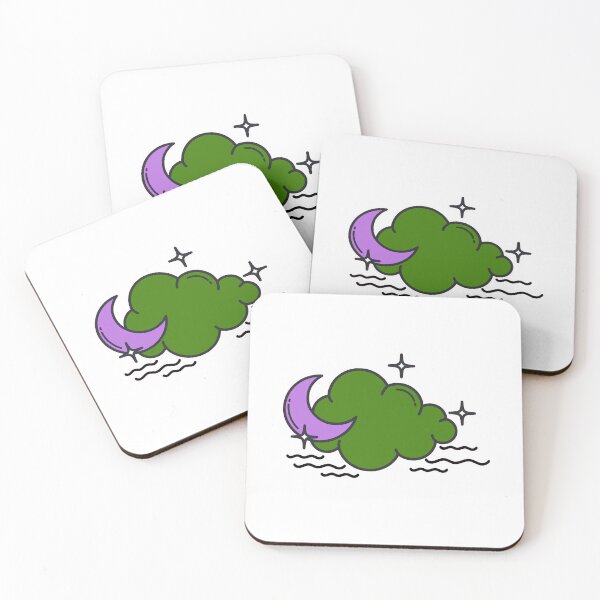 Item preview, Subtle Genderqueer Pride Moon and Cloud designed and sold by tiredandbored.