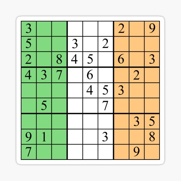 Item preview, Sudoku (Éire) designed and sold by Samboid.