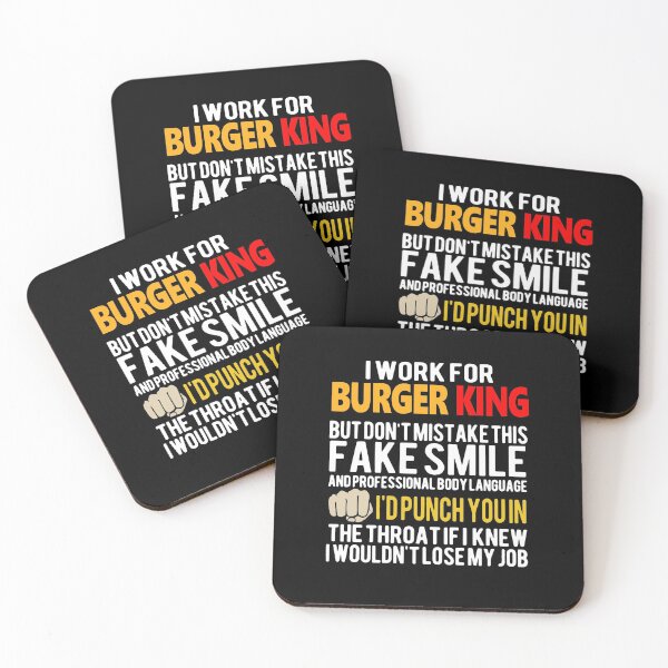 Item preview, Trabajo para Burger King, pero no confunda esta sonrisa falsa designed and sold by CarleyBatz.