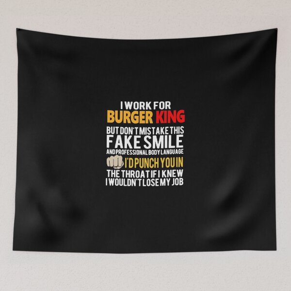 Item preview, Trabajo para Burger King, pero no confunda esta sonrisa falsa designed and sold by CarleyBatz.