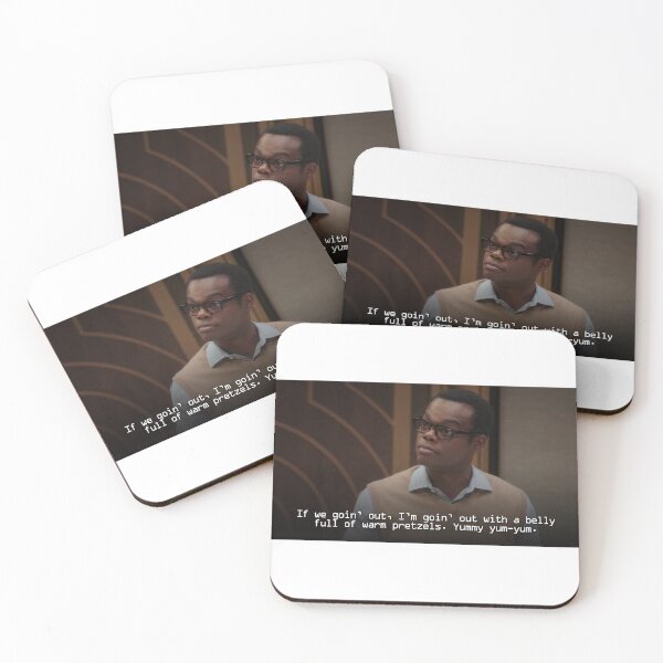 Item preview, The Good Place - Chidi: If I'm goin' out, I'm goin' out with a belly full of warm pretzels. designed and sold by Jack Schlaack.