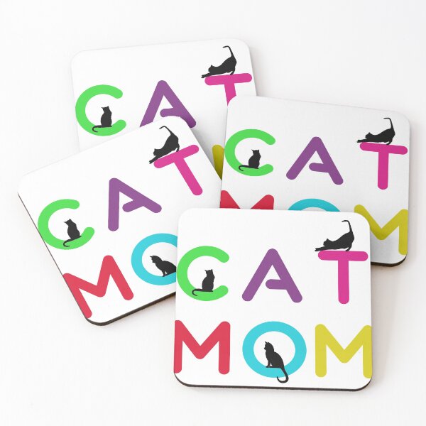 Item preview, Funny Cat Mom Rainbow Typography Design designed and sold by adriana-holmes.