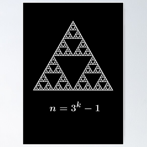 Item preview, Aesthetic math : Sierpinski's triangle designed and sold by CreatingGuy.