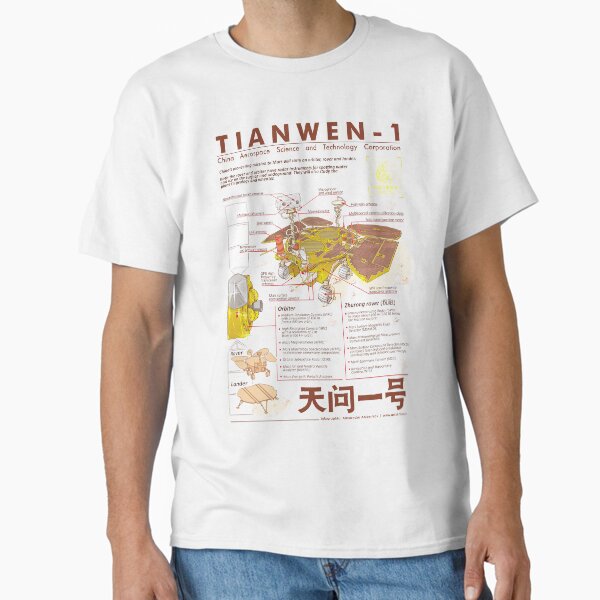 Tianwen-1 infographic Classic T-Shirt