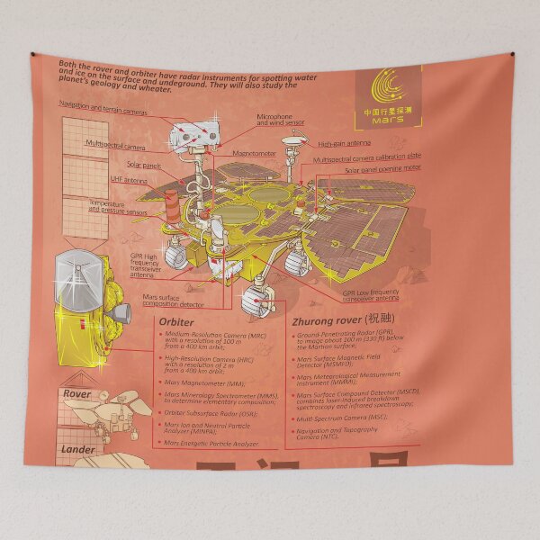 Item preview, Tianwen-1 infographic designed and sold by ARover.