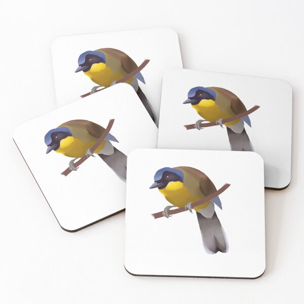 Item preview, Blue crowned laughingthrush designed and sold by ArtyZookeeper.