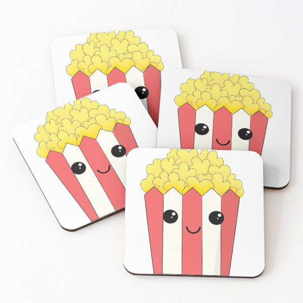Aperçu de l'œuvre Pop-corn dépouillé rouge et blanc mignon créée et vendue par LucyWDesign123.