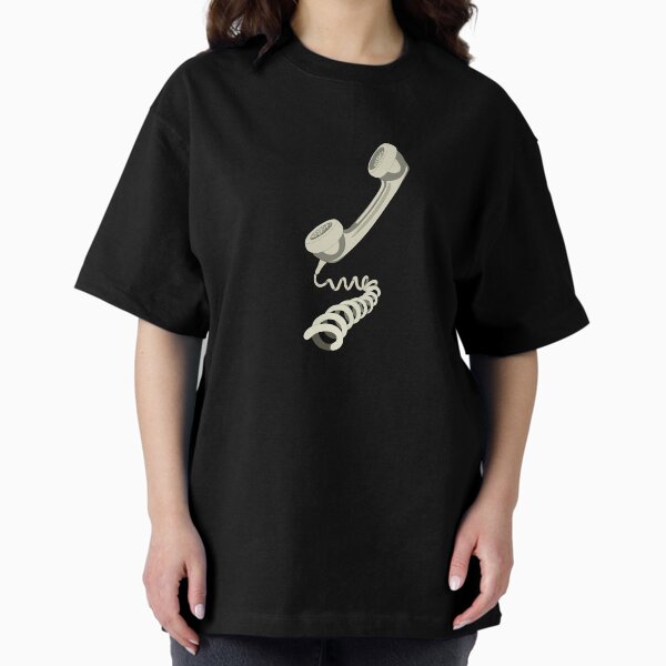 Vintage Land Line Phone Oversized T-Shirt
