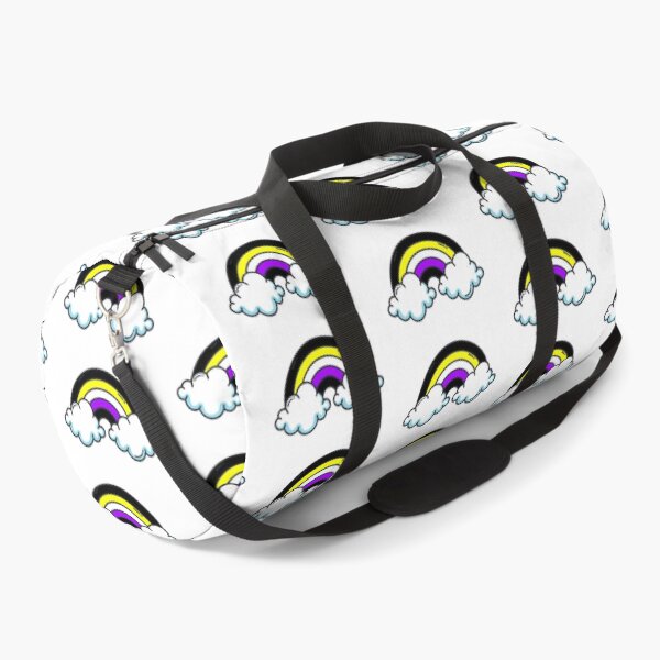 Item preview, Subtle Nonbinary Pride Rainbow and Clouds. Nonbinary rainbow designed and sold by tiredandbored.