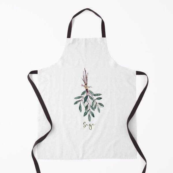 Item preview, Sage Herb Apron for your favorite chef designed and sold by Jan Guarino.