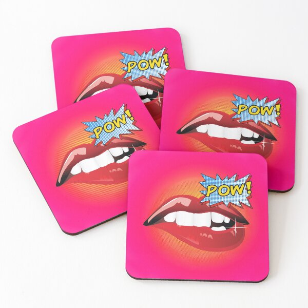 Item preview, Pow! Sexy lips comics action word Pop Art designed and sold by Glimmersmith.