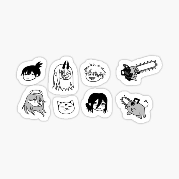 Chainsaw Man Chibis 1 Sticker