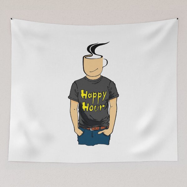 Item preview, Happy hour black designed and sold by arteconpicos.