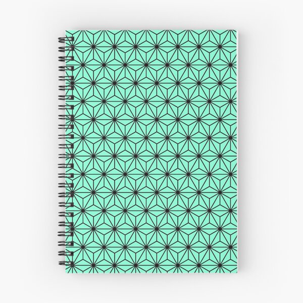 Item preview, Aquamarine Asanoha - Japanese Traditional Pattern designed and sold by KinitaDesign.