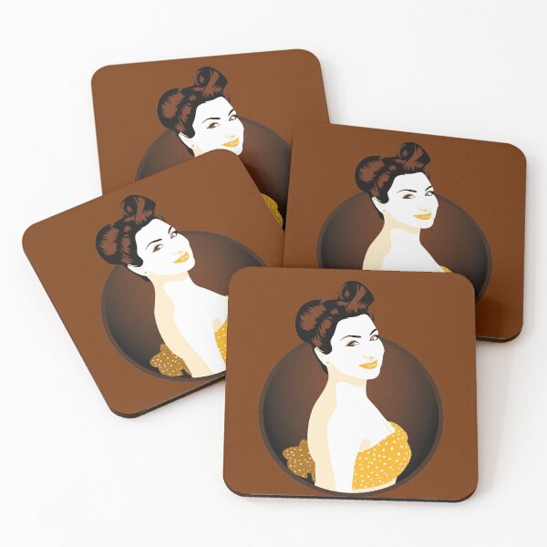 Item preview, Pin Up Girl | Louisa - Yellow & Orange designed and sold by ladyfacecreates.