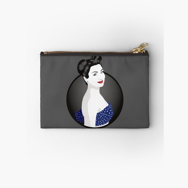 Item preview, Pin Up Girl | Louisa - Blue & Grey designed and sold by ladyfacecreates.