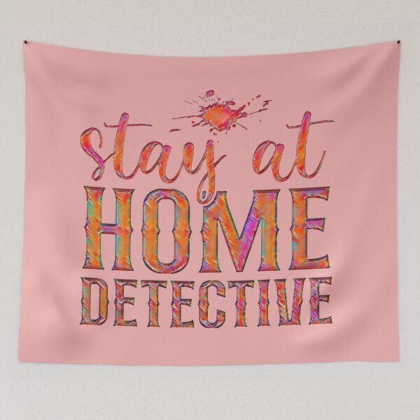Item preview, Stay At Home Detective  - red version designed and sold by CristalleLisa.