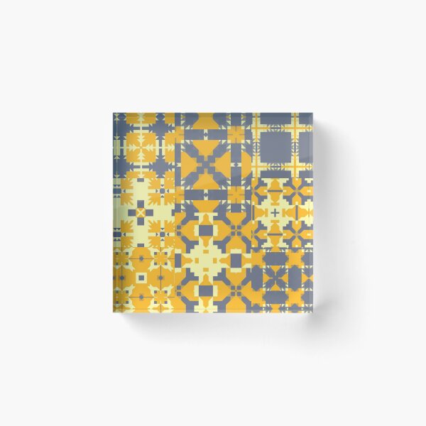 Item preview, Ultimate Gray and Bright Yellow Geometry Pattern designed and sold by Patricia Ramsauer.