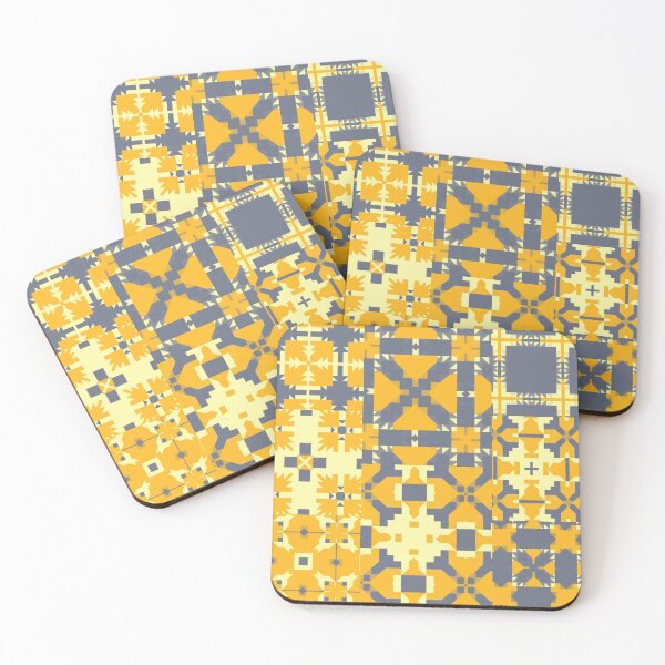 Item preview, Ultimate Gray and Bright Yellow Geometry Pattern designed and sold by Patricia Ramsauer.