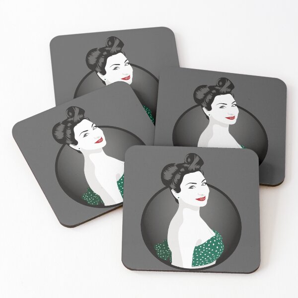 Item preview, Pin Up Girl | Louisa - Green & Grey designed and sold by ladyfacecreates.