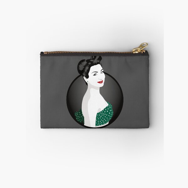 Item preview, Pin Up Girl | Louisa - Green & Grey designed and sold by ladyfacecreates.