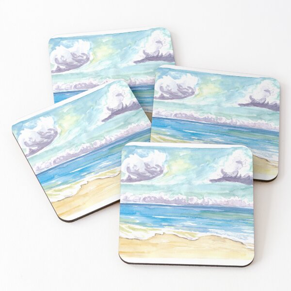 Item preview, Beach Waves Spray And Caribbean View designed and sold by artshop77.