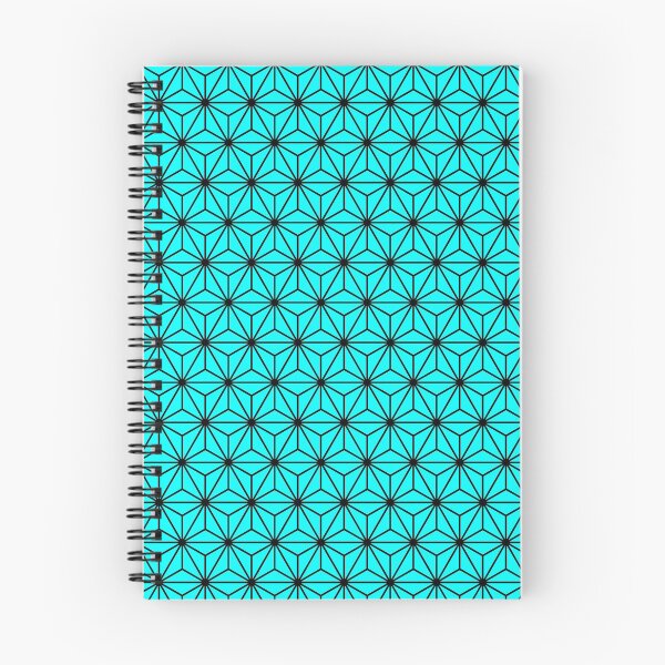 Item preview, Cyan Blue Asanoha - Japanese Traditional Pattern designed and sold by KinitaDesign.