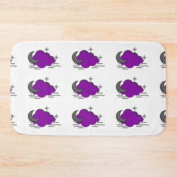 Item preview, Subtle Asexual Pride Moon and Cloud designed and sold by tiredandbored.