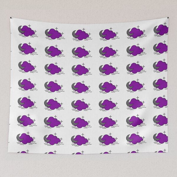 Item preview, Subtle Asexual Pride Moon and Cloud designed and sold by tiredandbored.
