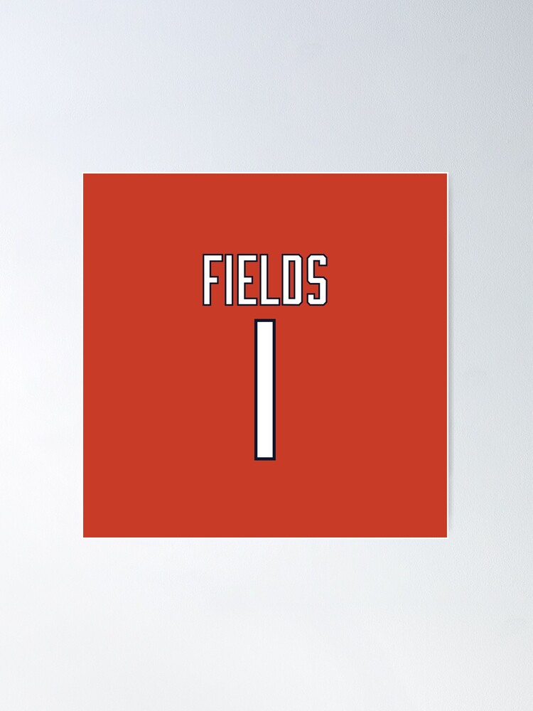 Justin Fields Jersey - #1' Poster for Sale by djstagge