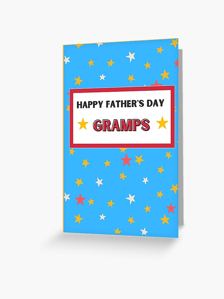 Gramps fathers day store card