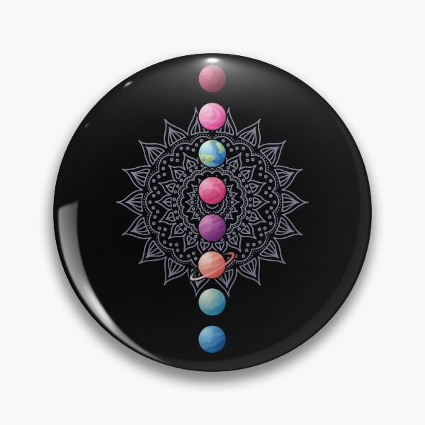 Item preview, Astro Yoga Chakras Sun Mandala Planets Solar System designed and sold by Maria Garcia.