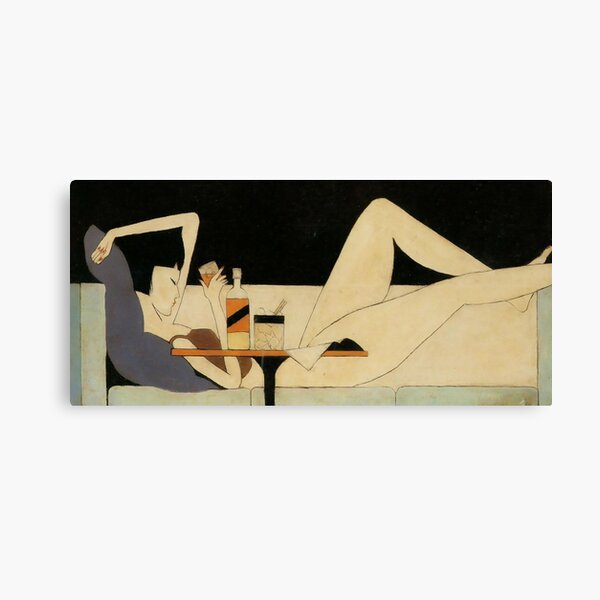 The Girl on The Couch by Pang Xunqin - Classical Art Canvas Print