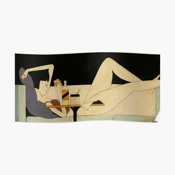 The Girl on The Couch by Pang Xunqin - Classical Art Poster