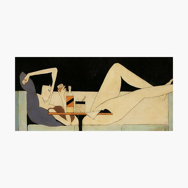 The Girl on The Couch by Pang Xunqin - Classical Art Photographic Print