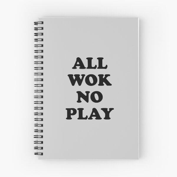 Item preview, All Wok No Play (Cooking Pun) designed and sold by Dennis Weber.